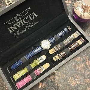 Invicta Special Edition “Trinite Night Glow” with Interchangeable Bands